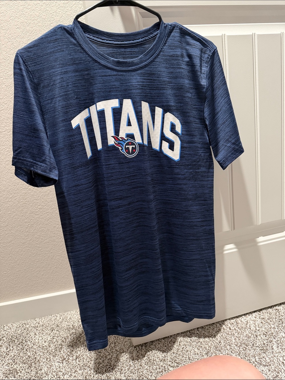 Nike Men's Tennessee Titans Navy Graphic Short Sleeve Tee
